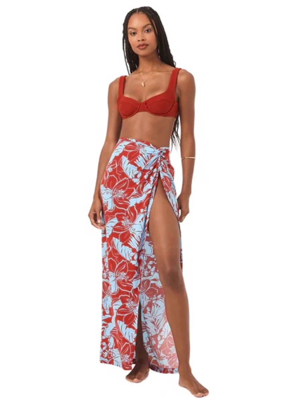 L*space Women’s Floral Sarong Cover Up